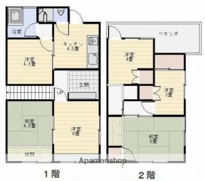 南町渡部借家 1の間取り画像