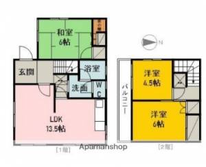 空港通り北原一戸建 1の間取り画像