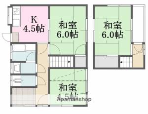 道後樋又中村借家4 1の間取り画像