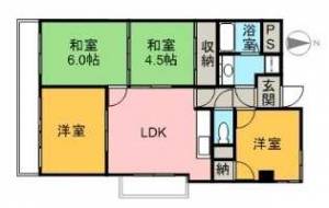 アサヒパレス港町 134の間取り画像