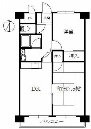 第5水野マンション 164の間取り画像