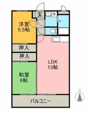 トワリーパレス北内 103の間取り画像