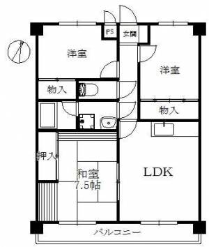 第5水野マンション 133の間取り画像