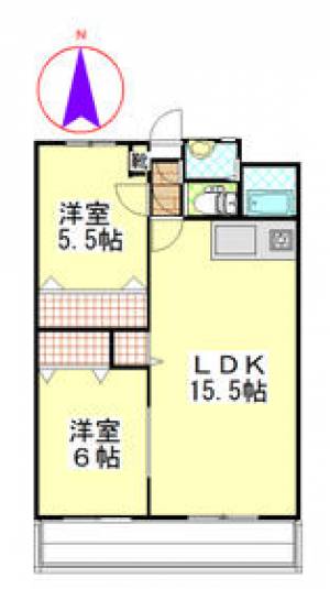 アロム藤 102の間取り画像