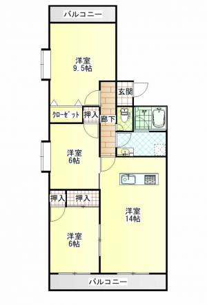 ロイヤルメゾン 122の間取り画像