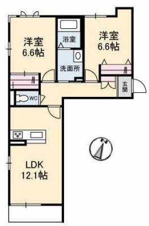 アーバンエクセルⅧ 305の間取り画像