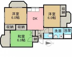 神野マンション 144の間取り画像