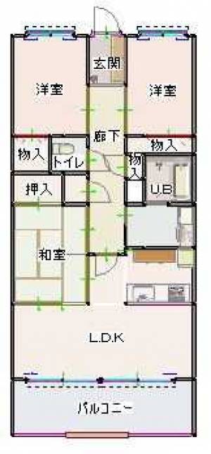 ラベンダーヒルズ 203の間取り画像