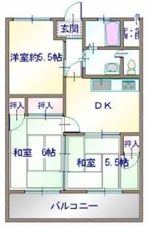 アーバンコート泉宮 303の間取り画像