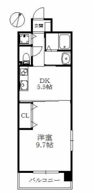 フォンターレ 401の間取り画像