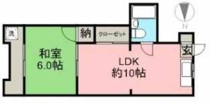 広栄マンションⅥ 132の間取り画像