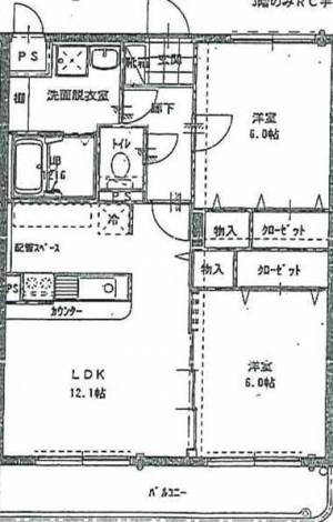 コーンハイツⅡ 302の間取り画像