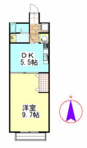 フォンターレ 402の間取り画像