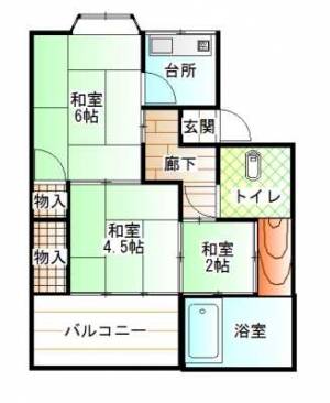 東雲マンション5号棟 532の間取り画像