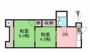 広栄マンションⅥ 124の間取り画像