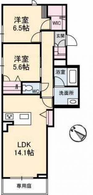 アルフラットサクラ 106の間取り画像