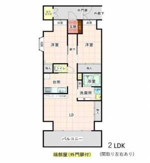 ローズガーデン 1201の間取り画像