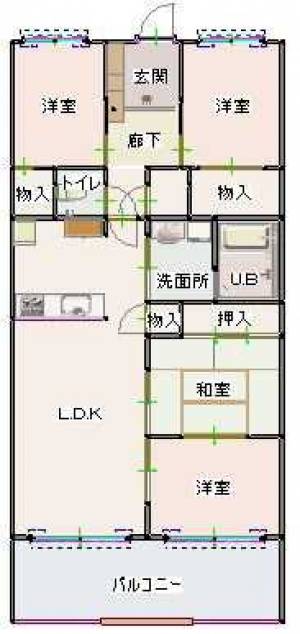 ラベンダーヒルズ 1302の間取り画像