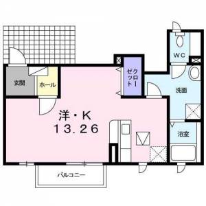 ラ・クゥーA 101の間取り画像