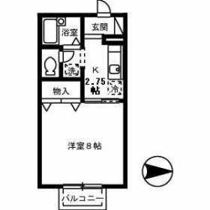 アベニューハタダⅢ 405の間取り画像