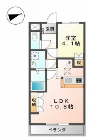 イーストリバー2 103の間取り画像