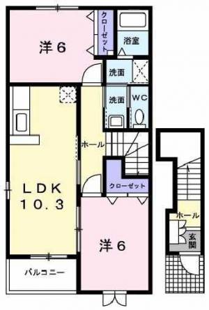 エルミタージュB 201の間取り画像