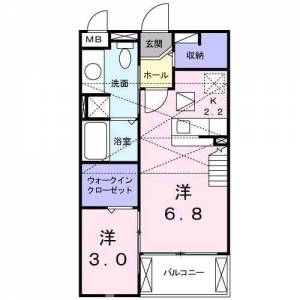 キャトル・セゾン駅前 202の間取り画像