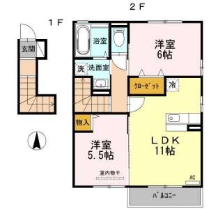 ウィンドヒルⅡ 201の間取り画像