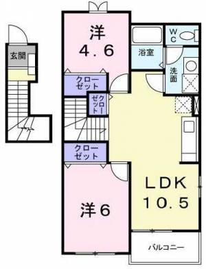 ラフレシールⅡ 201の間取り画像