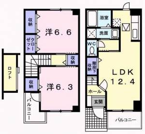 シャルマン・アンジュ 102の間取り画像