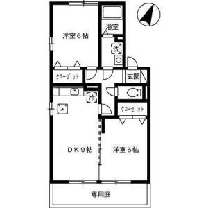 レジデンシア江口橋A棟 102の間取り画像