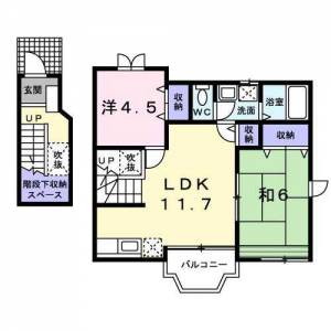 リビエラOsadaⅠ 201の間取り画像