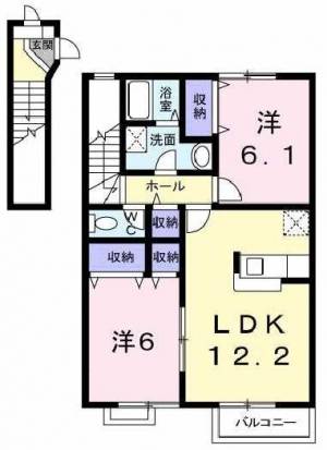 ガーデンヴィラA 203の間取り画像