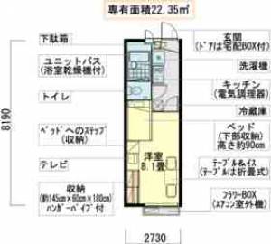 レオパレスフェリーチェ 209の間取り画像