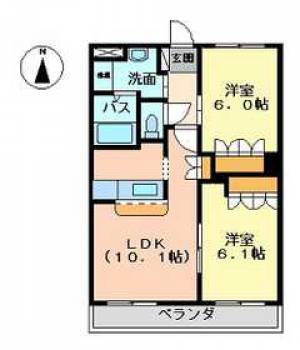 ステラハイム 105の間取り画像