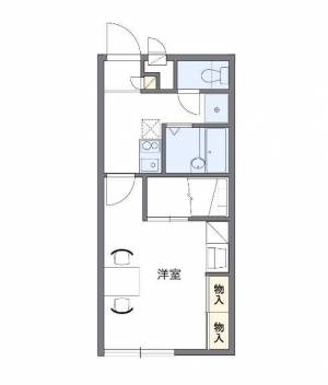 レオパレスグレースメゾン新居浜 204の間取り画像