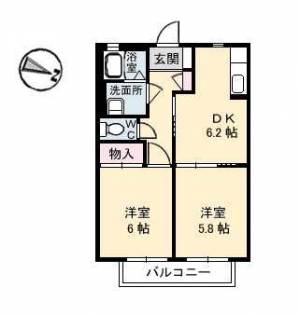 シャーメゾンMb.庄内 105の間取り画像