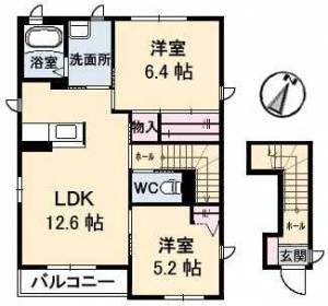 シャーメゾンWeB棟 203の間取り画像