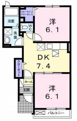 ライフライズB 103の間取り画像