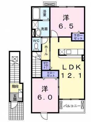 フィオーレⅡC 202の間取り画像