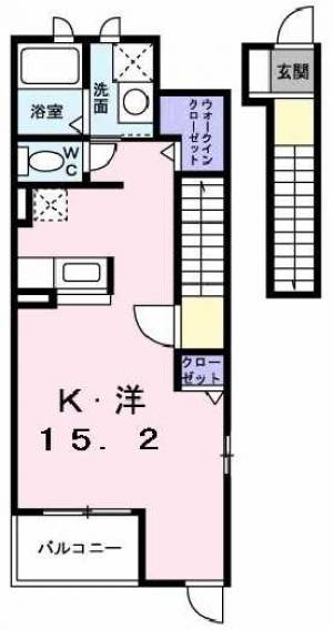 プリムローズ泉宮B 205の間取り画像