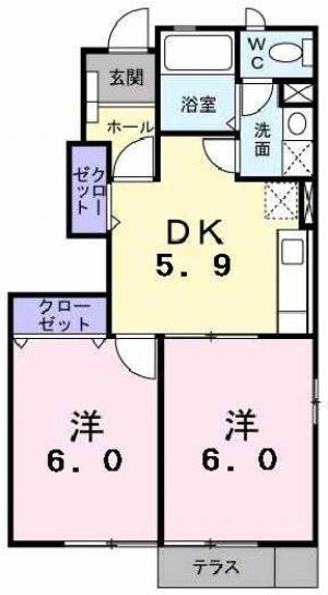 コンフォートB 101の間取り画像