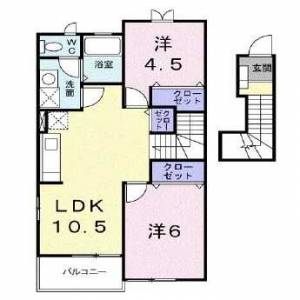 コンフォートA 203の間取り画像