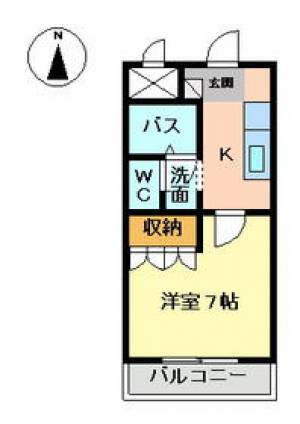 コンフォルト 203の間取り画像