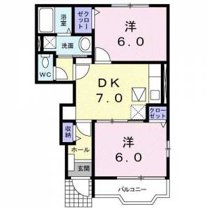 パシエンテB 105の間取り画像