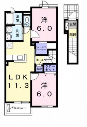 サンリバーヒルズ 203の間取り画像