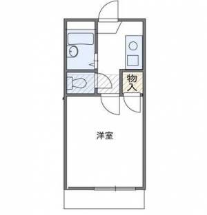 レオパレス新居浜B 202の間取り画像