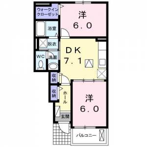 メゾンシャルマンB 103の間取り画像