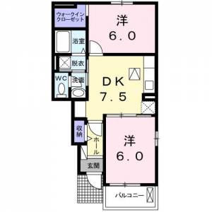 サンパルムⅠ 103の間取り画像