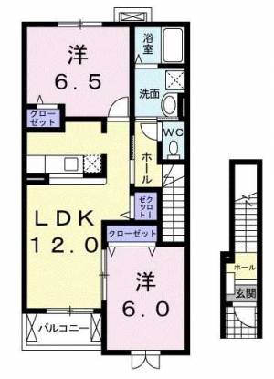 アルバ・田の上A 203の間取り画像